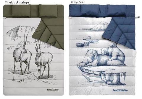 Naturehike Yastıklı 2 Kişilik Pamuklu Uyku Tulumu