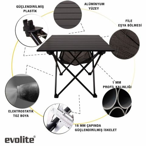 Evolite Nature Katlanabilir Büyük Kamp Masası