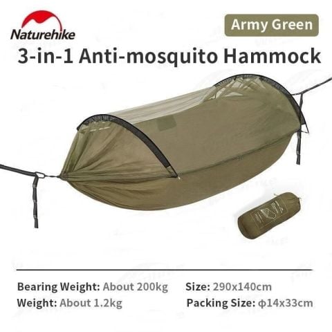 Naturehike DC-C06 Flyingboat-02 3IN1 Cibinlikli Sivrisinek Önleyici Hamak