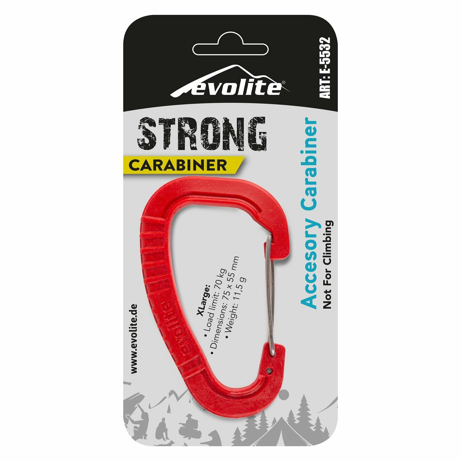 Evolite Strong Karabina XLarge - Kırmızı