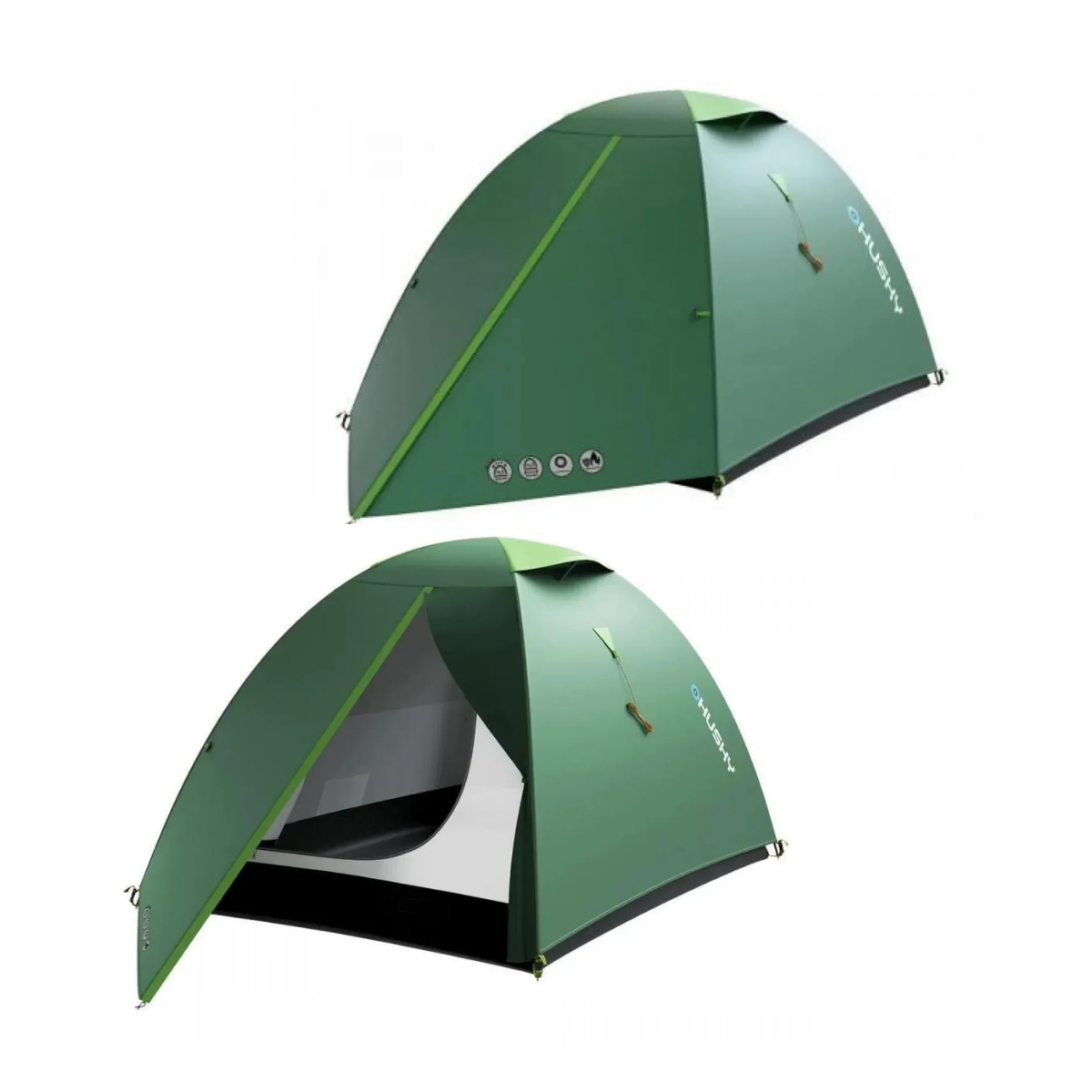 HUSKY BIZAM PLUS YESIL 2 KISILIK KAMP CADIR MOUT