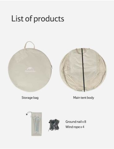 Naturehike 3-4 Kişilik Pop-Up Otomatik Kurulum Kamp Çadırı