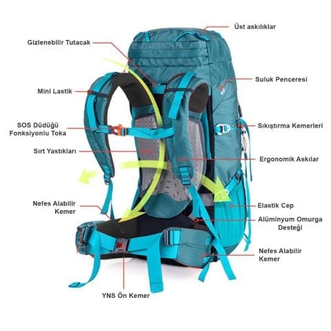 Naturehike 55+5 Lt Trekking Sırt Çantası