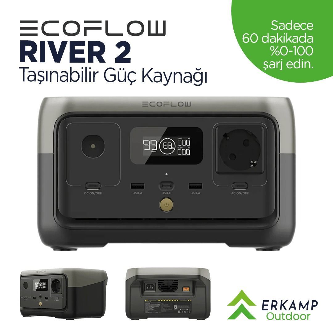 Ecoflow | River 2 Taşınabilir Güç Kaynağı 2 Yıl Garanti ( Ücretsiz )
