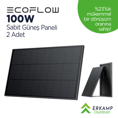 Ecoflow | 100 W Sabit Güneş Paneli