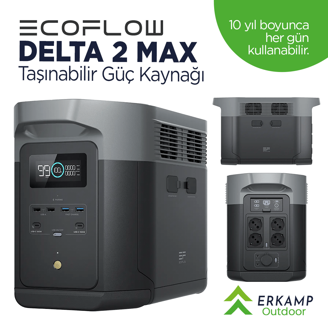 Ecoflow | Delta 2 Max Taşınabilir Güç Kaynağı
