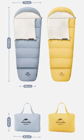 Naturehike C300 UltraLight Pamuklu Uyku Tulumu -13°C (Çocuk)