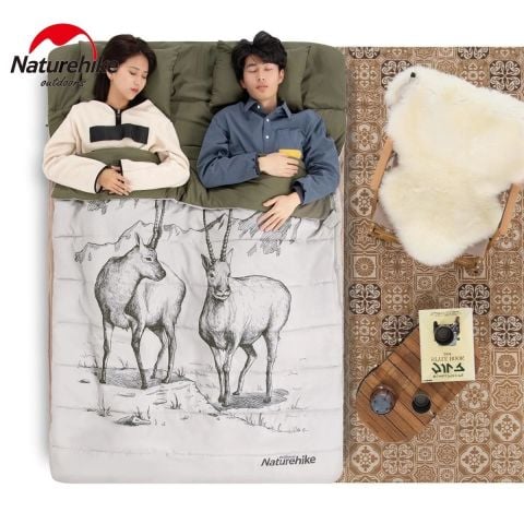 Naturehike Yastıklı 2 Kişilik Pamuklu Uyku Tulumu