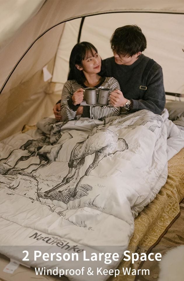 Naturehike Yastıklı 2 Kişilik Pamuklu Uyku Tulumu