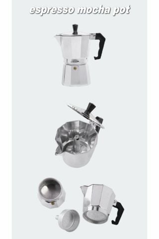 NURGAZ KAMP Campout Espresso Mocha Pot 9 Bardak 450 ml