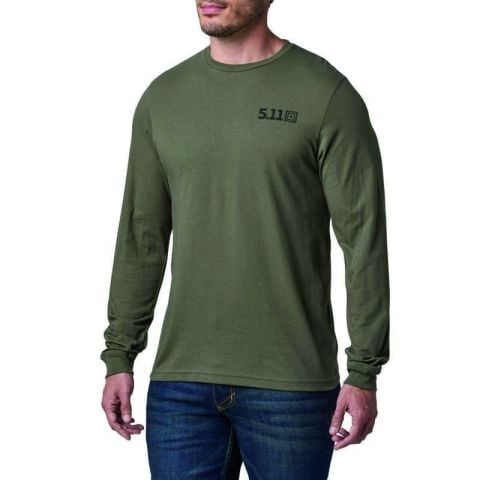 5.11 Served Fresh LS Yeşil Uzun Kol Tişört M