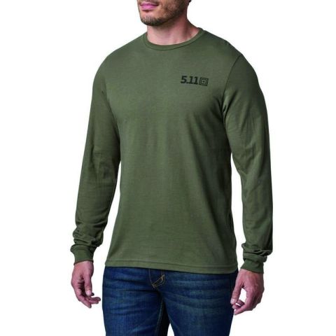 5.11 Served Fresh LS Yeşil Uzun Kol Tişört XL