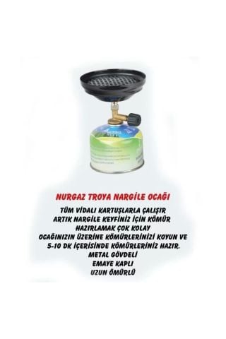 NURGAZ Troya Köz Ocağı + Kartuş