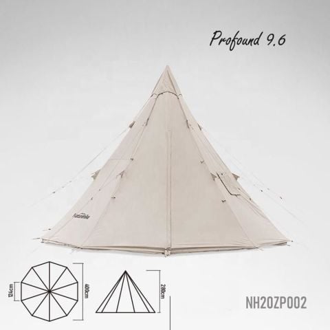 Naturehike Profound 9.6 Carpa Glamping Aile Çadırı
