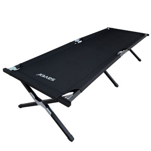 Savex Katlanabilir Kampet Kamp Yatağı - Siyah
