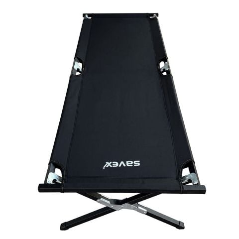 Savex Katlanabilir Kampet Kamp Yatağı - Siyah