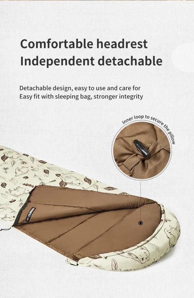 Naturehike Cute Mud Rabbit MT300 Pamuklu Uyku Tulumu -13°C