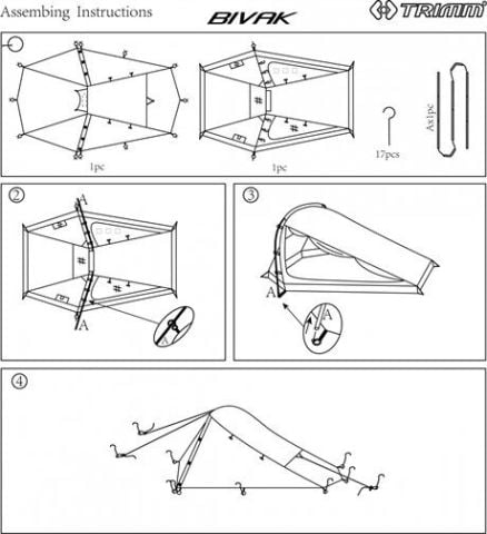 Trimm Bivak 2 Kişilik 4 Mevsim Ultralight Çadır