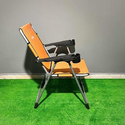 Argeus Rock Katlanabilir Kamp Sandalyesi Bardaklı - Şeftali (A-09)