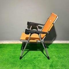 Argeus Rock Katlanabilir Kamp Sandalyesi Bardaklı - Şeftali (A-09)