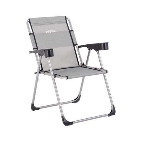 Rock 4'lü Katlanabilir Kamp Sandalyesi ve Masa Seti - Yeşil (A-27) - Bardaklıklı - 140 KG Kapasite - Taşıma Çantalı