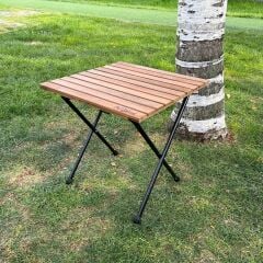 Argeus Rock 4'lü Bardaklı Katlanabilir Sandalye ve Masa Seti - Portakal (A-11)