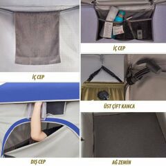 Kingcamp Marasusa II Duş Çadır - Black/Grey