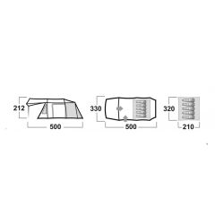 Husky Caravan 12 M² Dural Çadır - Yeşil