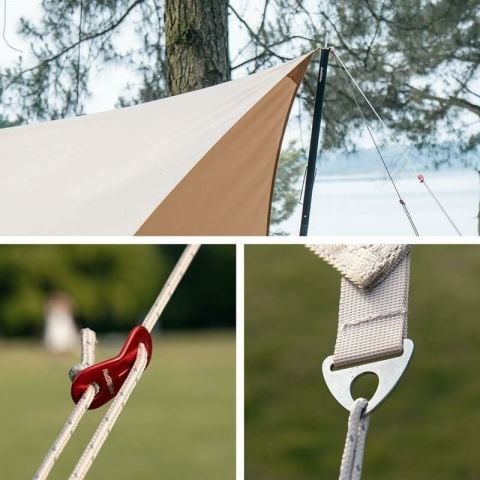 Naturehike Square Glamping 3x4 mt Tarp [Güneş ve Rüzgar Koruma Tentesi]