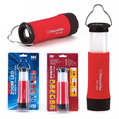 Naturehike 3IN1 MultiFonksiyonel LED Kamp Lambası Kırmızı