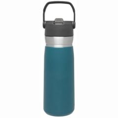 Stanley GO Iceflow Pipetli Paslanmaz Çelik Soğuk Su Termosu 0.65 LT Petrol