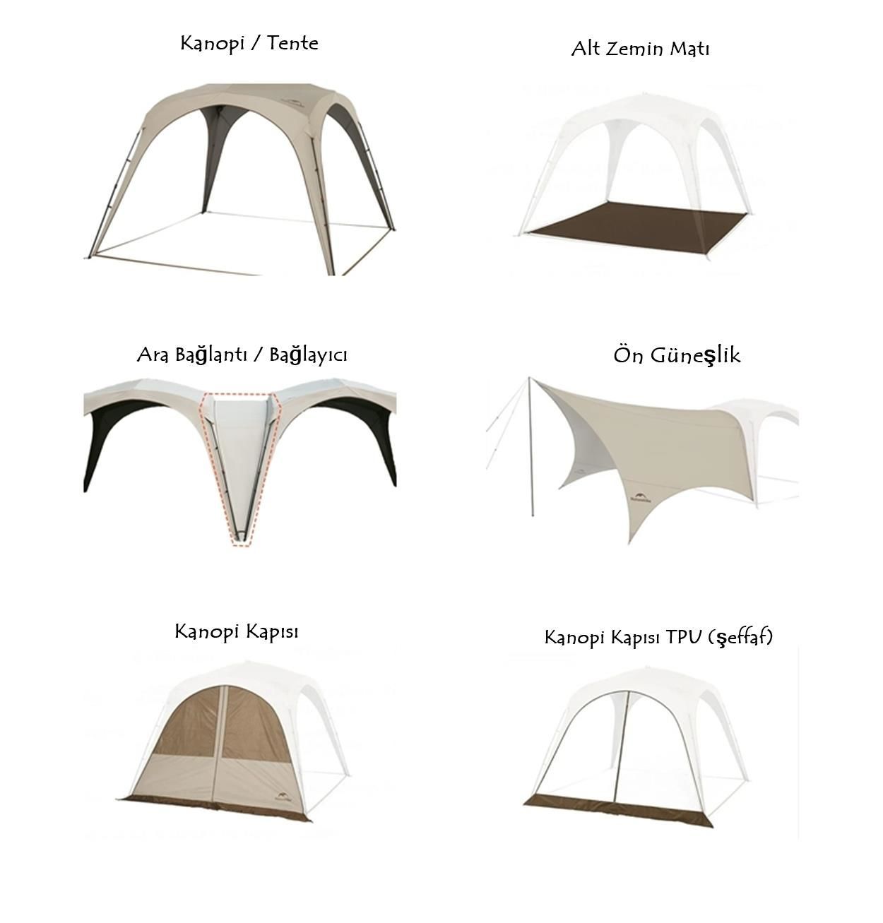 Naturehike Cloud Boundar Quick Opening Kanopi Ön Güneşlik