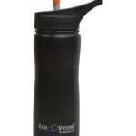 erkamp-outdoor-Eco Vessel Summit Insulated Steel Straw Bottle Termos 0.50 Litre-SİYAH