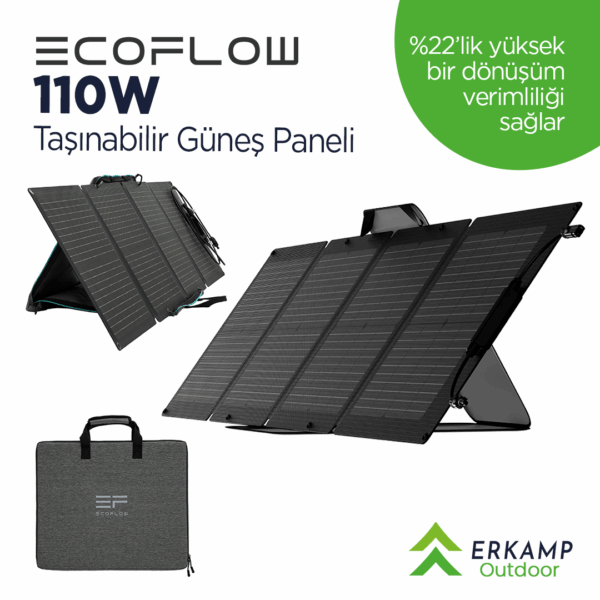 erkamp-outdoor-Ecoflow |  110  W Taşınabilir Güneş Paneli