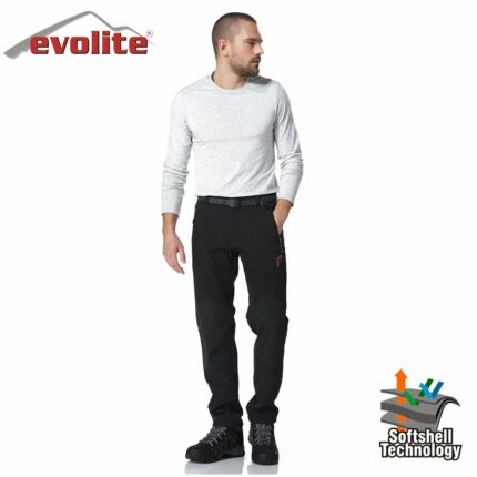 erkamp-outdoor-Evolite Bay Blackhole Softshell Pantolon