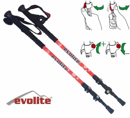 erkamp-outdoor-Evolite Speed-Lock Dıştan Kilitli Trekking Batonu