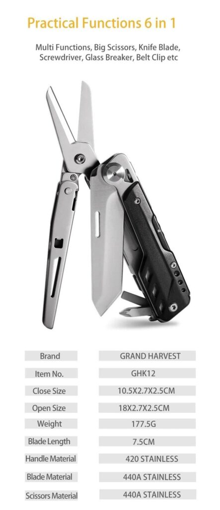 Grand Harvest GHK12 Eagle Multi Tool - Görsel 5