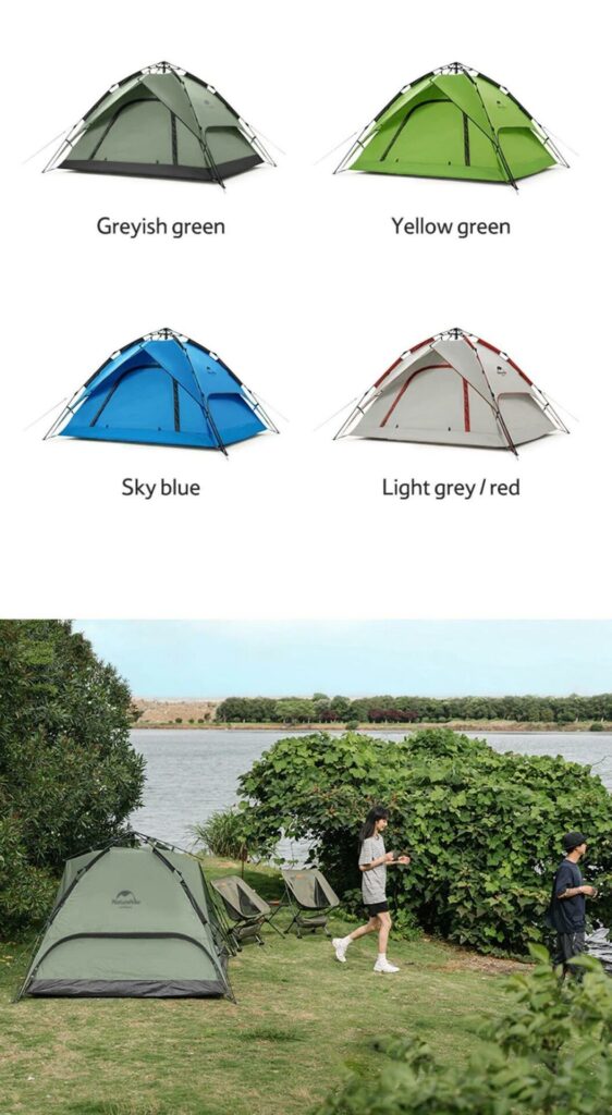 erkamp-outdoor-Naturehike 4 Kişilik Otomatik Kamp Çadırı