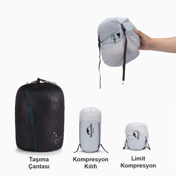 erkamp-outdoor-Naturehike CWZ400 Ultralight Kaz Tüyü Uyku Tulumu -9°C