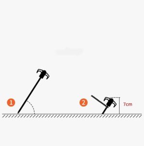 Naturehike Çadır Kazığı 25 cm ( Galvanizli Demir ) (2 Pcs) - Görsel 4