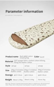 Naturehike Cute Mud Rabbit MT300 Pamuklu Uyku Tulumu -13°C - Görsel 2