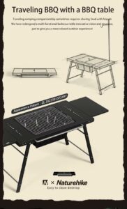 Naturehike Multifunctional Travel Barbecue + Katlanabilir Masalı - Görsel 3