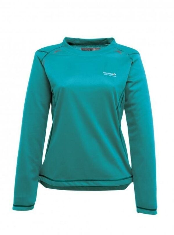 erkamp-outdoor-Regatta Base T-Shirt  L/S Kadın Uzun Kollu Üst İçlik-MAVİ